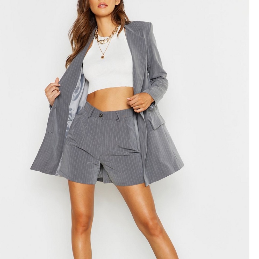 Pinstripe Shorts